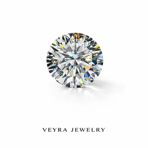 Round untreated diamond and sapphire gemstone, accompanied by a certificate