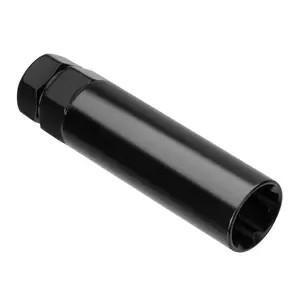 7 Spline Lug Nuts Key Tuner Large Socket Lugnuts Tool For Wrench With 13/16inch(21mm), 7/8inch(22mm) Hex Replacement, 14x1.5, 14x2, 9/16 Wheel Lug Nut Drive Lock Black 20mm Inner Diameter