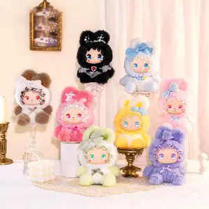 LOVELY EMMA Bunny Alliance Series Plush Blind Box with Vinyl Face, Cute Hybrid Doll Collectible & Decorative Display Piece, Unique Gift for Bunny Lovers