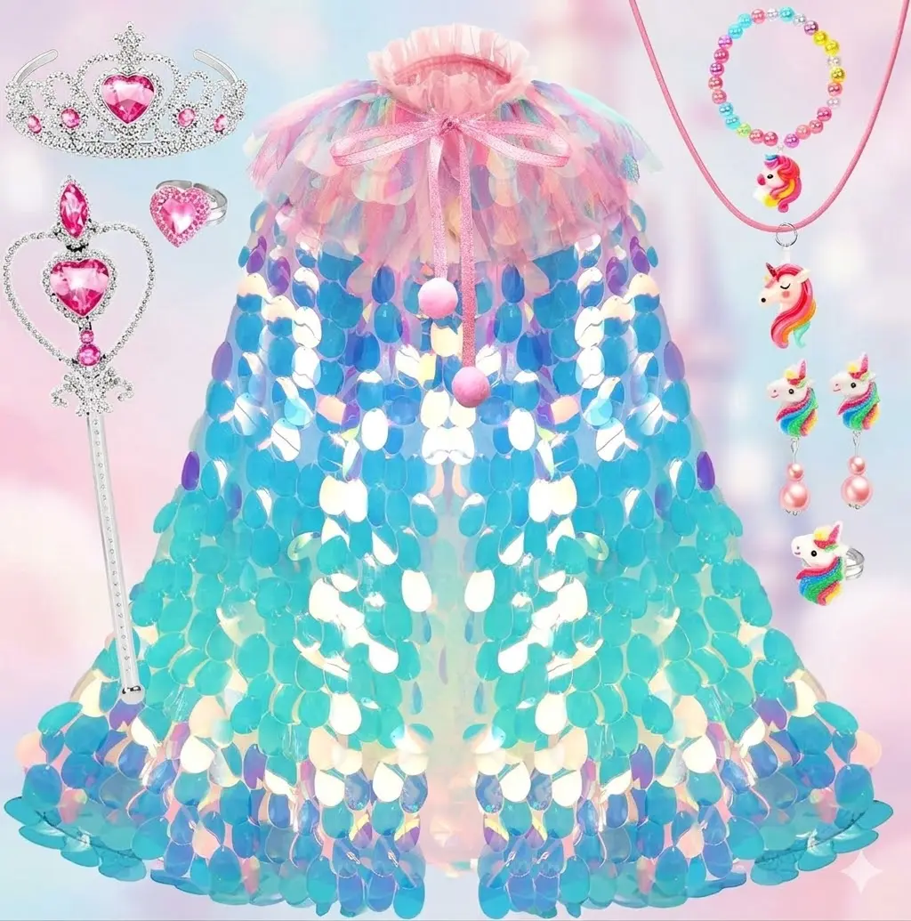 glitter princess dress up Glitter-Mesh Long A-Line Prom Dress main image 1