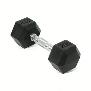 Rubber Coated Hex Dumbbells, 10-50LB Hand Weights for Fitness Training and Strength Exercises (2026 Series)