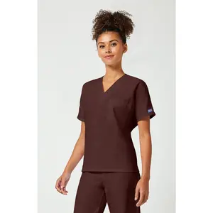 Cherokee WW Unisex V-Neck Tunic - Chocolate