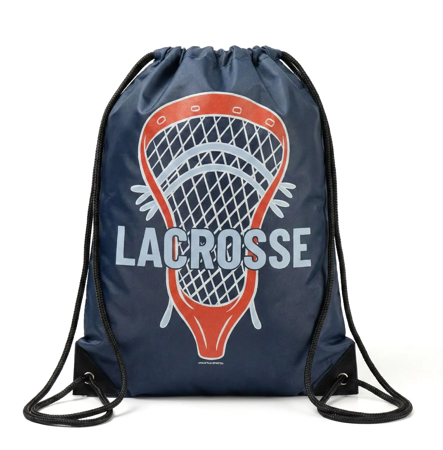 Lacrosse Drawstring Sports Backpack - All-Day Multifunctional Athletic Bag, Sports & Outdoor Gym Accessory, Multifunctional Sports Bag