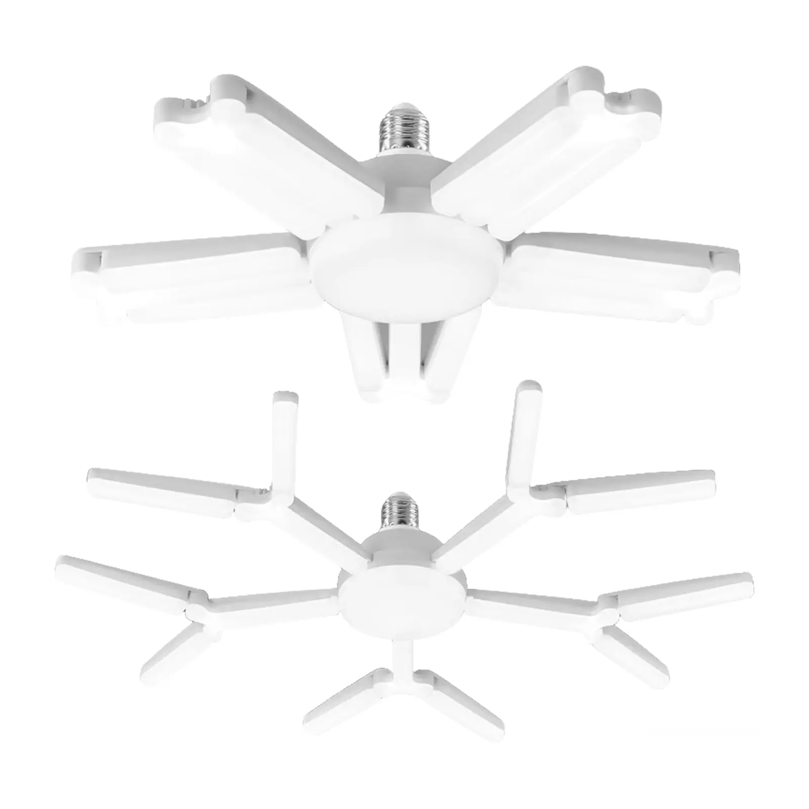 Super Bright LED Garage Light, 6500K Deformable Ceiling Light with E26/E27 Base, Adjustable LED Shop Light for Workshop, Basement, Attic & Warehouse campingessentials