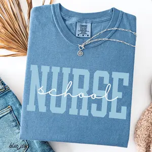 School Nurse Shirt Back To School Comfort Colors Tshirts School Nurses Gift Rn Nurse Gifts First Day Of School Tees Gift Nurses Week T-Shirt Fit Top