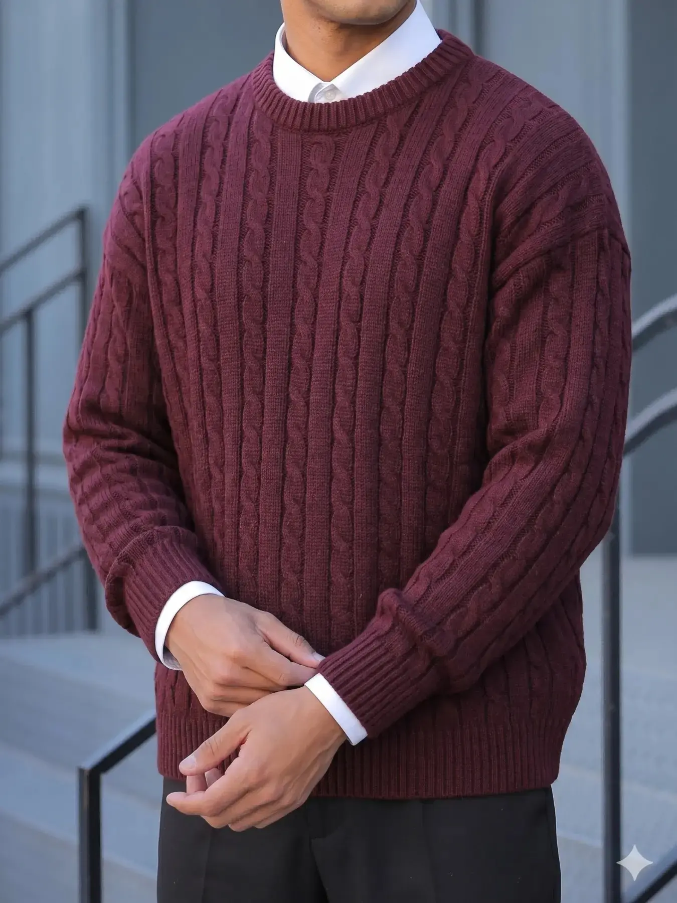 Men's Women's Loose Casual Knit Pullover Sweater, Japanese Korean Style Round Neck Long Sleeve Jumper, Perfect for Fall Winter Fashion