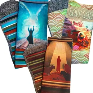 Christian Bible Verse Socks for Men The Bible Heroes Bundle 3 Pack Featuring Red Sea Good Samaritan Daniel and the Lions Den Faith Gift for Dad Pastor or Christian Men 31 Unique Scripture-Based Designs Breathable Rayon-Poly-Cotton Blend