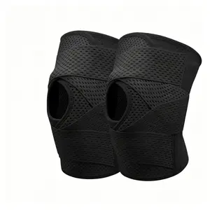 Adjustable Air Mesh Knee Brace with Side Stabilizers, Ultra-Soft Bandage for Protection and Support, Ideal for Sports and Running
