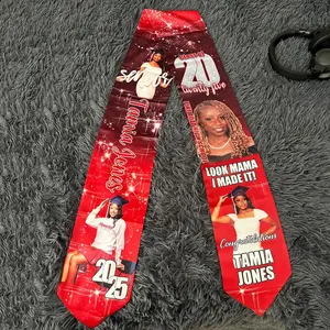 Custom Photo Graduation Stole: Personalized Class of 2026 Sash