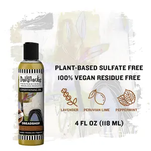 Dollylocks Conditioning Oil | Lavender Lime Peppermint | Hair Growth Scalp Nourishing with Organic Plant-based Ingredients. Moisture for Braids, Locs, Twists, Curls, and Dreadlocks. Dry scalp relief removes dandruff and buildup. All hair types.
