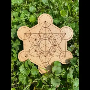 🔷✨ Crystal Grid Merkaba Metatron’s Cube 8" – Sacred Geometry, Manifestation and Energy Amplification 💠