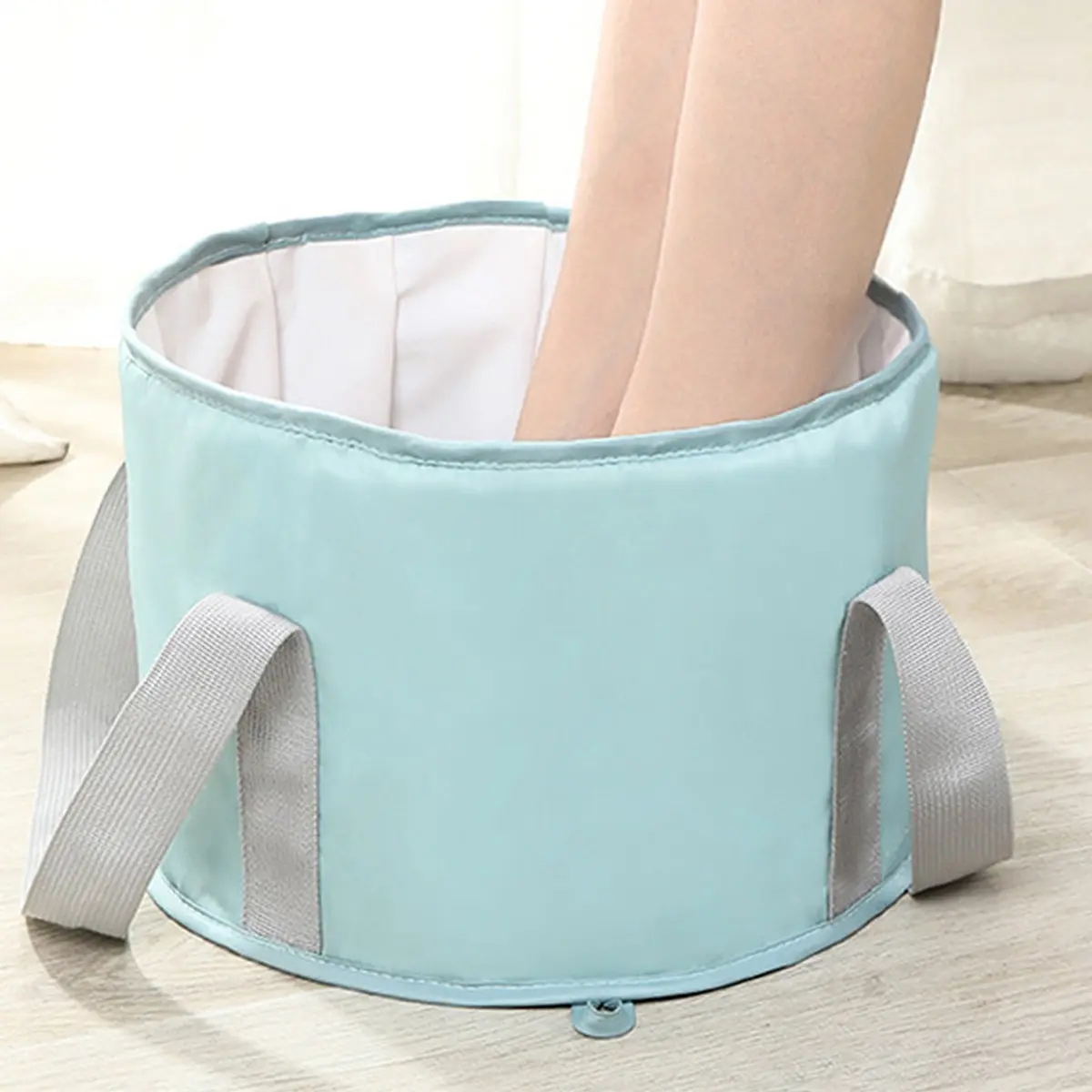 Portable Foot Bath Bucket, Five-Layer Insulated Foot Bag, Foldable Travel Foot Basin, Home Use Portable Easy Storage, Lightweight, Foot Soaker, Collapsible Foot Bath, Foot Soaker Tub