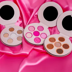 Lurella Cosmetics The Concha Collection Eyeshadow Set with Assorted Shades and Lip Gems