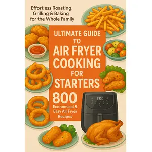 Air Fryer Beginner Guide: 800 Affordable, Quick, Easy Recipes, Step-By-Step Instructions, Perfect for Frying, Baking, Roasting, Family Favorites