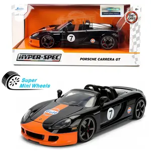 Jada 1:24 Porsche Carrera GT Gulf – Black/Orange – Hyper-Spec #36487