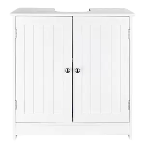 【Summervibes】Ubesgoo Storage Furniture White Bathroom Sink Cabinet