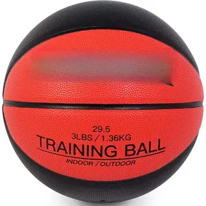 3lbs/2.2lbs Weighted Heavy Basketball 29.5/28.5"  Size 7/6 Outdoor Basketball Equipment for Improving Ball Handling Dribbling Passing and Rebounding Skill(deflated)