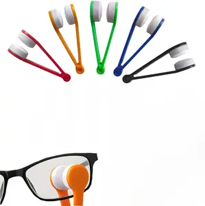 5 Pack Mini Sunglasses Lens Cleaner Microfiber Lens Cleaner Brush Portable Lens Cleaning Kit