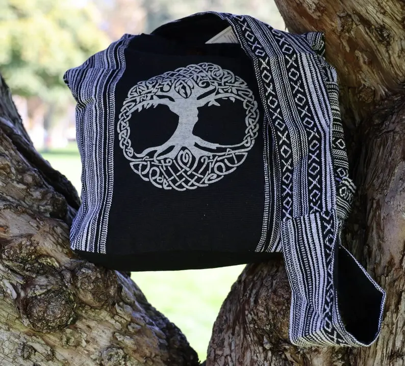 Tapestry Hippie Crossbody Bag Cotton Boho Sling Bag