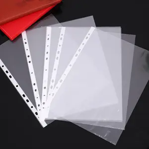 Transparent File Pocket, 10/30pcs A4 Clear Binder Insert Page Protector, Insert Page File Bag File Folder Paper Organizers for School Office