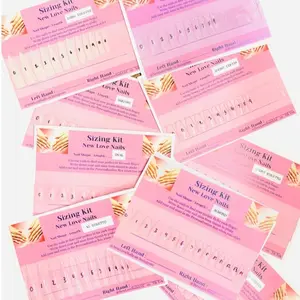 Press On Nail Sizing Kit, Press On Nails Chart Card, Press On Nails Templates Design, Nail Size Kit, How To Measure, Nail Sizing Guide Nail Art Nail Care Polish Manicure Cosmetic Cutics Nail Polish