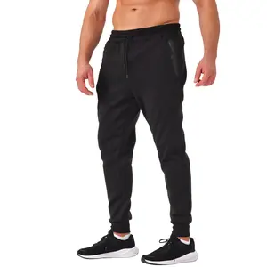 Men's Fleece Athletic Workout Jogger Underwear Elastic Drawstring Sweatpants for Men with Zipper Pocket Mens Causal Plain Breathable Men's Clothing