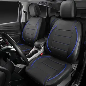 4/9 Piece Comfortable PU Leather Car Seat Covers Car Accessories for Summer Breathability, Easy Installation and Cleaning, Universal Vehicle Seat Protector for All Seasons