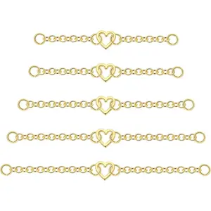 5PCS Nose Ring Chains Surgical Steel Nose Chain Piercing Across Nose for Women Men's Nostril Chain Nose Piercing Jewelry, Silver Gold Black