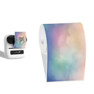 Colorful Starry Sky Pattern Sticker, Self Adhesive Label Sticker, Compatible with Phomemo M110/M221/M220/M120/M200 Printer