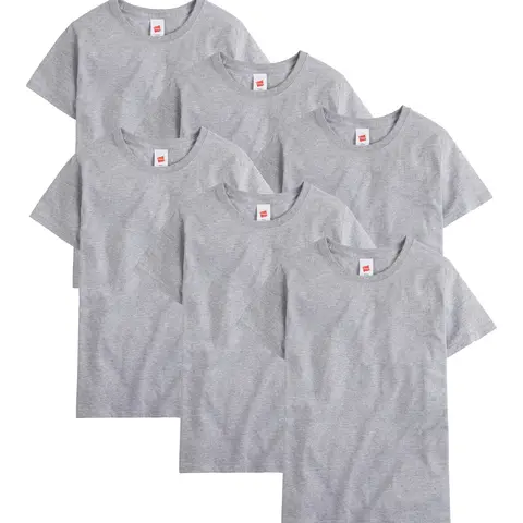 Hanes Essentials Men's Cotton T-shirt Value 6-pack Underwear Multi Pack Comfortable Fit Soft Stretch Fabric Breathable O52806