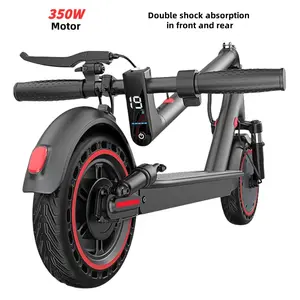 【AOPO】 Electric scooter 350W Motor, 8.5" Solid Tire 19MPH Speed Power , DualSuspension, Certified foldable escooterlife Electric Scooter Portable Brakes App ControlRange kick scooter Dual-Suspension Adult electric ev scooter