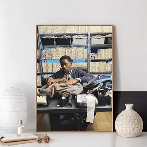 Franklin Saint Snowfall Damson Idris Poster Decor Artwork Wall Ornaments Jurassic World Rebirth Poster Minimal Posters (No Frame)