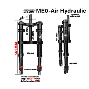 Monorim ME0 coil/air suspension 565mm/14inch front modify great kit to be more safety and comfort for Fiddo/DYU/Kugoo/jetson Bolt/Engwe or minibikes or Foldable