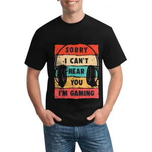 Funny Gamer Shirt For Teens Boys Men Video Gaming T-Shirt With Short Sleeves, Round Comfortable Collar T-shirt, Super Soft, Whisper In My Pants Design, Screaming Chicken Graphic, Unisex Gift Tee 220g Made in usa Unique Everyday Use