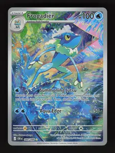 Authentic Raw Pokemon TCG Single - Frogadier, Illustration Rare (089/086) [ME04: Chaos Rising]