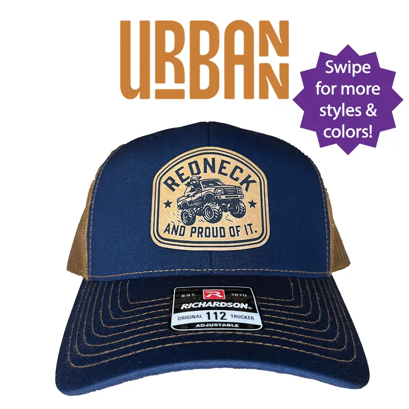 Redneck and Proud Hat - Richardson 112 Trucker Style Hat