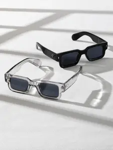 2 pairs of summer trend modern sunglasses, lightweight and durable UV protection, suitable for men and women outdoor travel and daily wear, show fashion taste and extreme comfort perfect experience