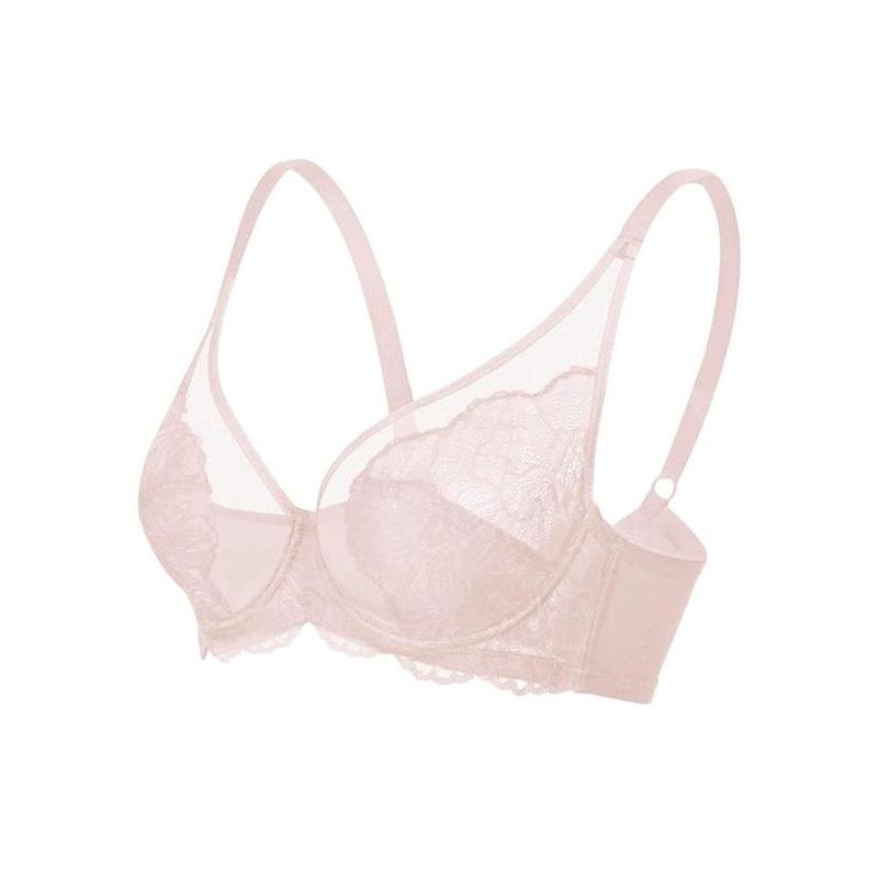 HSIA Blossom Unlined Floral Soft Lace Full Light Mesh Coverage Non-padded Underwire Bra  Womenswear Underwear