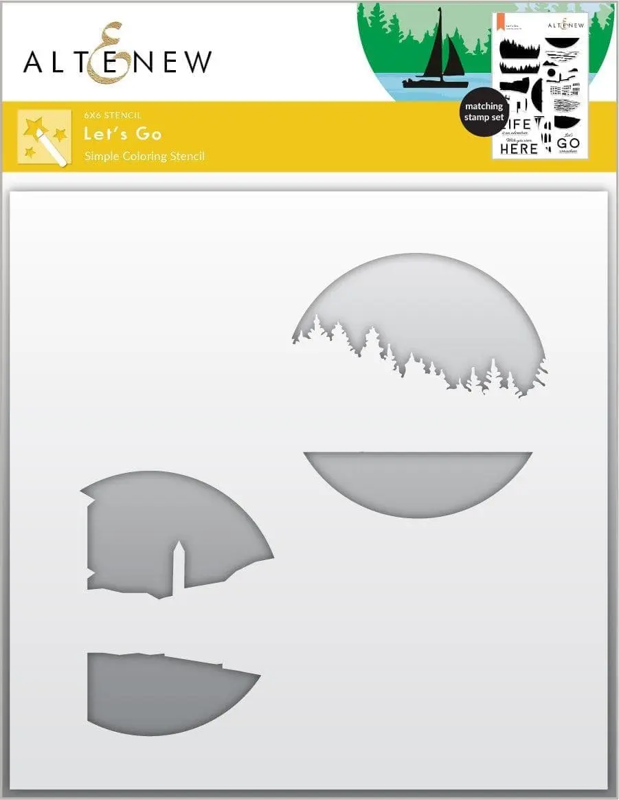 Let's Go Simple Coloring Stencil