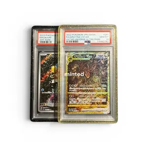 MintedGuard for Standard PSA Graded Cards (Shimmer Series) TPU Flexible Impact Protection Precision Molded Fit Scratch Edge Defense Slim Lightweight Design Graded Card Holder Graded Guard Bumper Guard Jewel