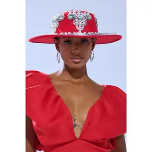 EDITORS PICK APPLIQUE BRIM HAT