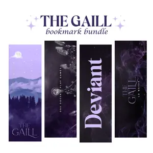 THE GAILL Bookmark Bundle - 4 Double-Sided Bookmarks with Stunning Designs from the Novel
