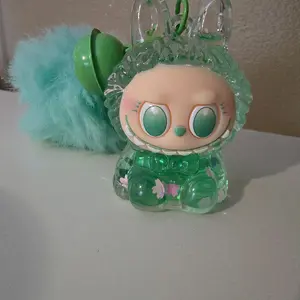 Green little monster keychain