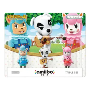 Nintendo amiibo - Animal Crossing Series Figure Triple Set (Totakeke/Kaizo/Risa) - Works with Nintendo Wii U/Switch/3DS XL/LL