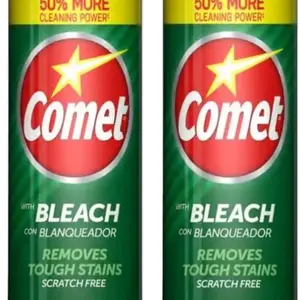 Comet Cleaner with Bleach Powder 21-Ounces | Scratch-Free | 5 Pack (105 Oz Total)