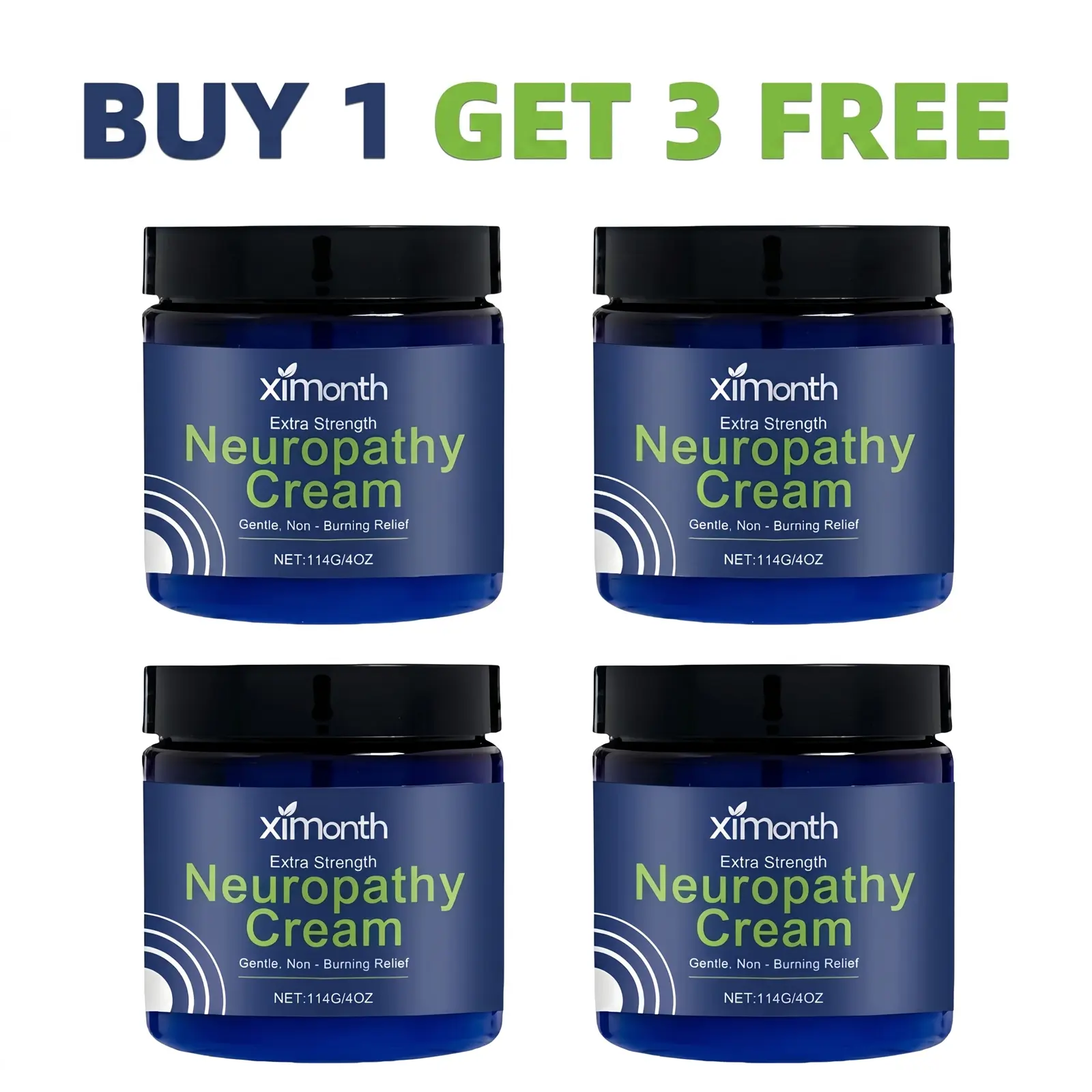 BUY 1 GET 3 FREE Neuropathy Cream .Soothing Cream for Feet,Legs, Hands, Etc. AloeShea Butter GentleClove Moisturizing Body CareDaily Moisturizer, Scent, Sensitive