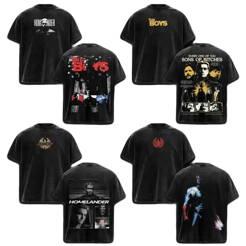 [COLLECTION] The Boys Villain Homelander Special Edition Good Graphic Tees, Trendy Tshirt Dark Hero Satire Sci Fi Superhero Movie Streetwear Apparel, Unisex Washed Streetwear Heavy Cotton Top, Men Women Casual Aesthetic Outfit, Gift For Movie Fans