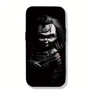 Angel Eyes Soft Phone Case with Terrifying Youngsters Pattern UV Printing Matte Phone Cover 360 Degree Full Protection For iPhone 17 Air 16,15,14,13,12,11,Pro,MAX for Smartphone