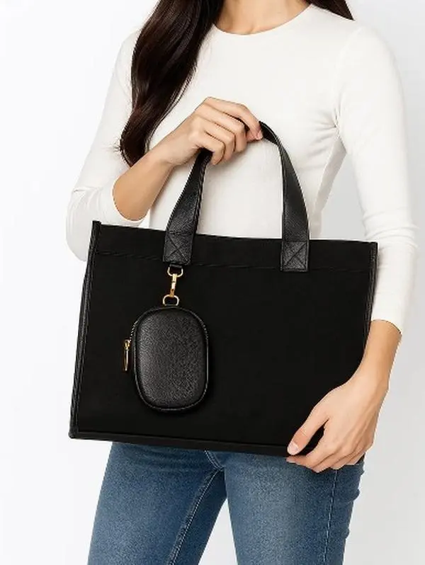 Women's Suede Tote with Tiara Vegan Leather Adjustable Strap, Mini Bag, Commute Bag, Purses Crossbody Purse
