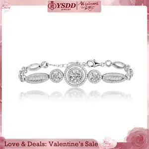 【#157 Valentine's Day Special】Always Brilliant 1.6Carat Synthetic Moissanite Bracelet in 925 Sterling Silver